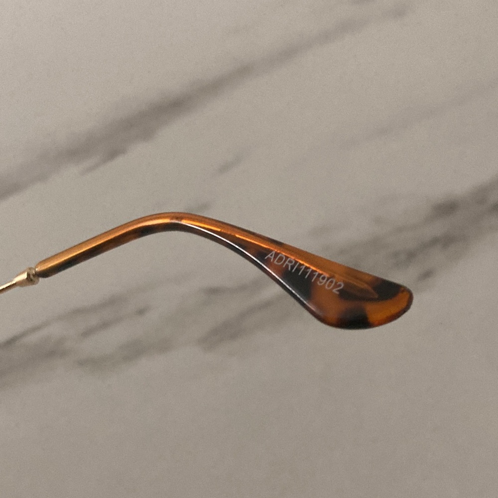 ME Makeover Essentials Tortoise Oval Glasses with Gold Bridge - Picture 8 of 16